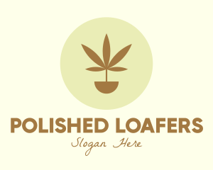 Cannabis Marijuana Plant logo design