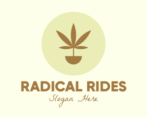 Cannabis Marijuana Plant logo design