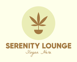 Cannabis Marijuana Plant logo design