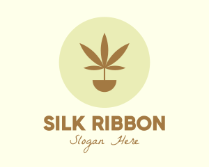 Cannabis Marijuana Plant logo design