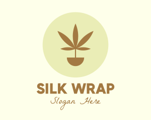 Cannabis Marijuana Plant logo design