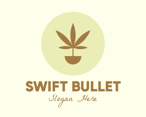 Cannabis Marijuana Plant logo design