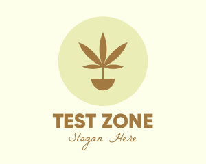 Cannabis Marijuana Plant logo design