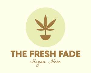 Cannabis Marijuana Plant logo design