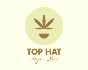 Cannabis Marijuana Plant logo design