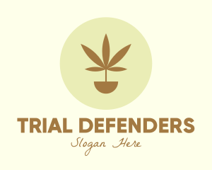 Cannabis Marijuana Plant logo design