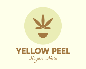 Cannabis Marijuana Plant logo design