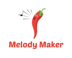 Singer Chili Pepper logo design