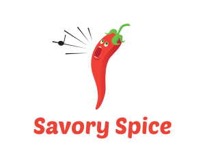 Singer Chili Pepper logo design