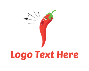 Singer - Singer Chili Pepper logo design