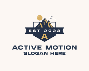 Mountain Peak Hiking logo design