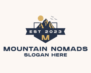 Mountain Peak Hiking logo design