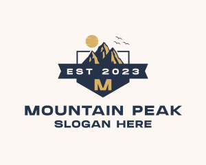 Mountain Peak Hiking logo design