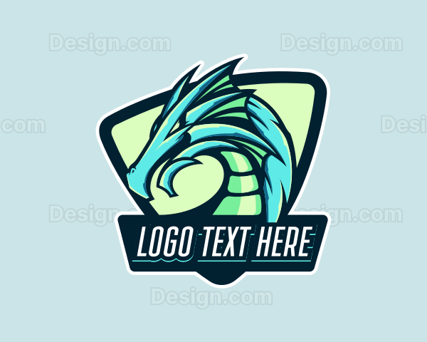 Dragon Game Creature Logo