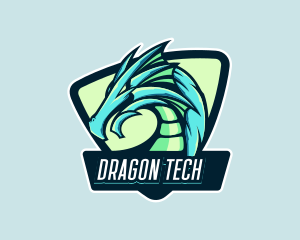 Dragon Game Creature logo design