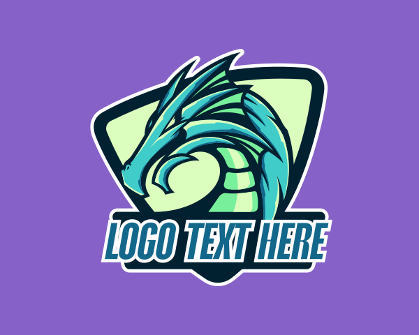 Dragon Game Creature logo