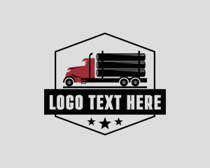 Logging Truck Transportation  logo