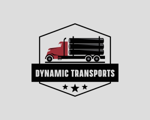 Logging Truck Transportation  logo design