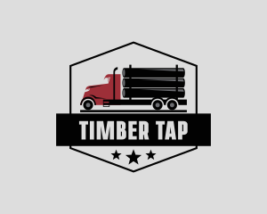 Logging Truck Transportation  logo design