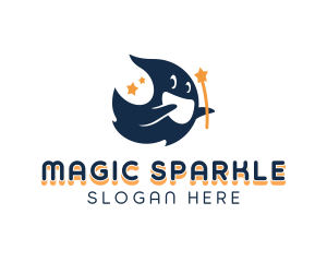 Ghost Magical Star logo design