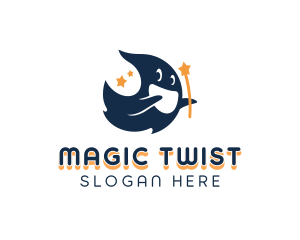 Ghost Magical Star logo design