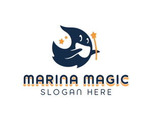 Ghost Magical Star logo design