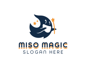 Ghost Magical Star logo design