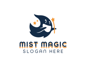 Ghost Magical Star logo design