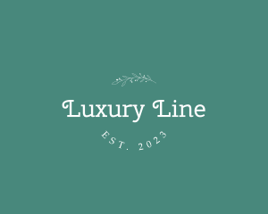 Floral Luxury Business logo design