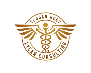 Pharmacist Caduceus Consultation logo design