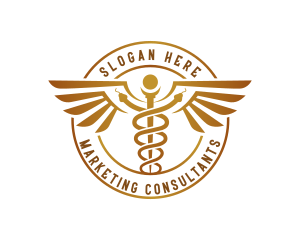 Pharmacist Caduceus Consultation logo design