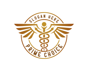 Pharmacist Caduceus Consultation logo design