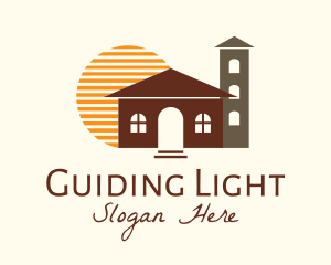 Sunset Religious Facility logo design