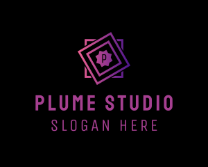 Geometric Square Studio logo design