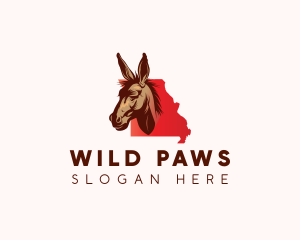 Missouri Mule Animal logo design