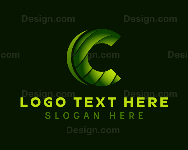 3D Business Letter C Logo