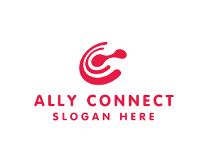 Red C Connect logo design