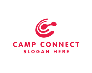 Red C Connect logo design