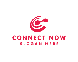 Red C Connect logo design