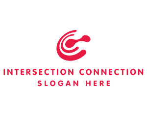 Red C Connect logo design