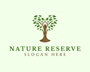 Natural Lady Tree logo design