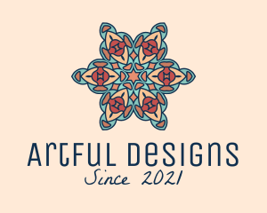 Decorative Floral Art  logo design