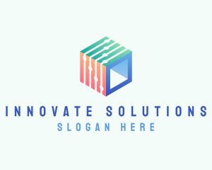 Technology Network Solutions logo design