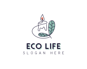 Eco Organic Candle logo design