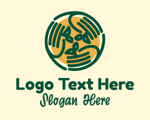 Sustainable Eco Hands  Logo