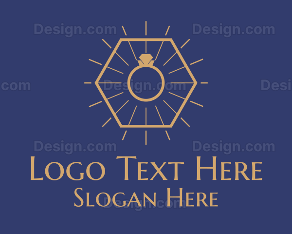 Hipster Ring Jewelry Logo