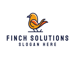 Wild Perched Bird logo design