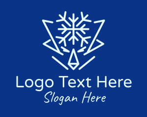 Winter Snowflake Creature logo