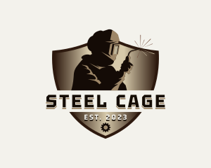 Welding Industrial Worker logo design