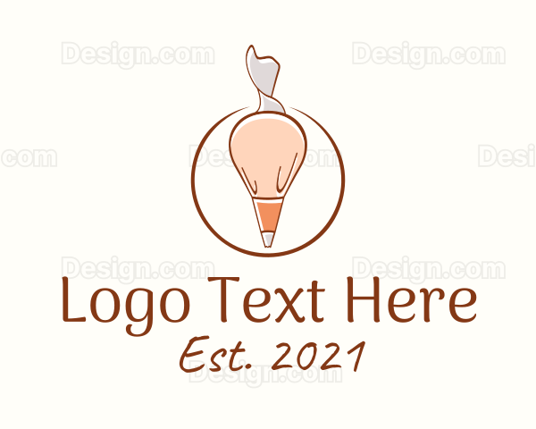 Baking Pastry Piping Bag Logo